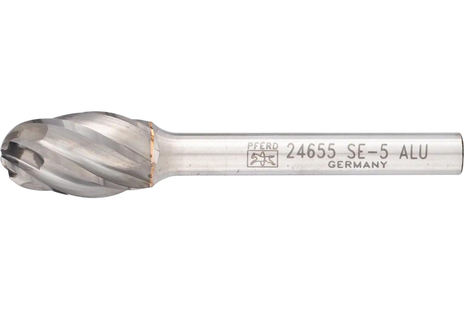 Picture of Pferd Carbide Bur SE-5 Oval Shape ALU Cut 1/2" x 7/8" x 1/4" Shank